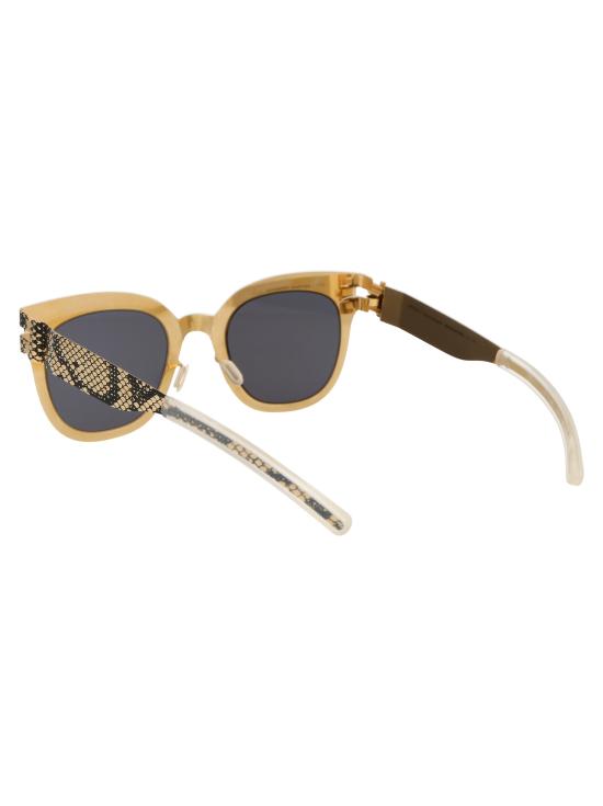 25SS 마이키타 선글라스 MMTRANSFER002 239 GOLD BLACK PYTHON DARK GREY SOLID - MYKITA