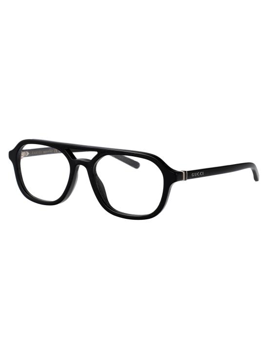 25SS 구찌 안경 GG1673O 001 BLACK BLACK TRANSPARENT - GUCCI