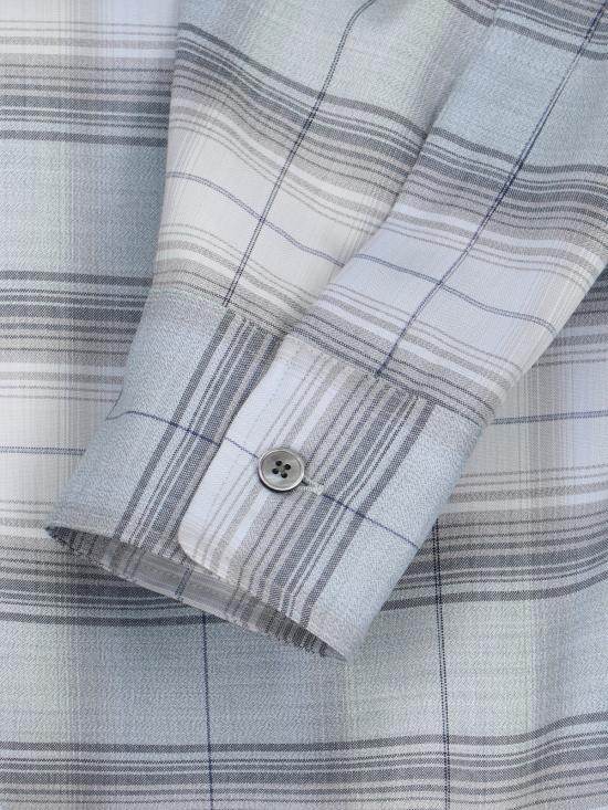 25SS 오라리 긴팔 셔츠 A25SS01LC BLUE GREEN CHECK Blue - AURALEE