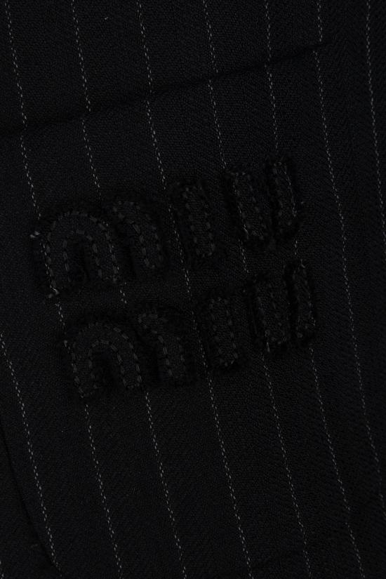 25SS 미우미우 자켓 MH178316FA F0002 NERO GESSATO - MIU MIU