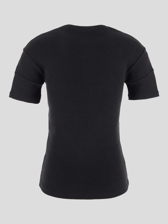 25SS 르메르 반팔 티셔츠 TO1350 LJ1030BK995 Jet black - LEMAIRE