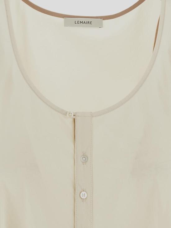 25SS 르메르 민소매 티셔츠 TO1331 LF1370WH014 Creamy white - LEMAIRE