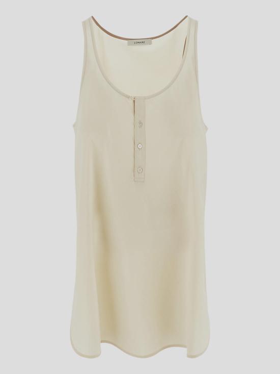 25SS 르메르 민소매 티셔츠 TO1331 LF1370WH014 Creamy white