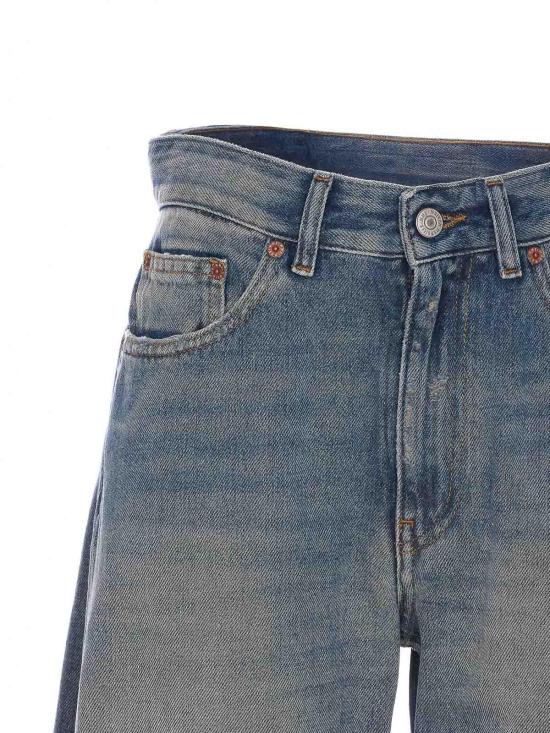 26SS MM6 메종마르지엘라 디스트레스드 와이드 데님 팬츠 S52LA0238M30017994 Blue - MM6 MAISON MARGIELA