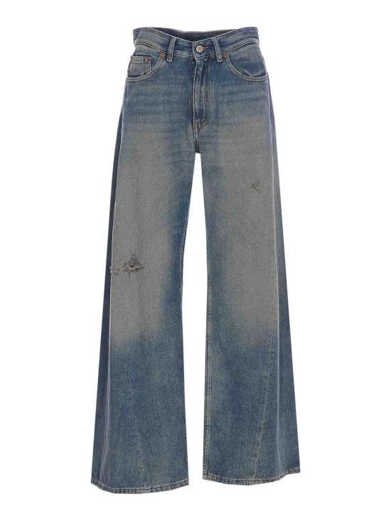 26SS MM6 메종마르지엘라 디스트레스드 와이드 데님 팬츠 S52LA0238M30017994 Blue