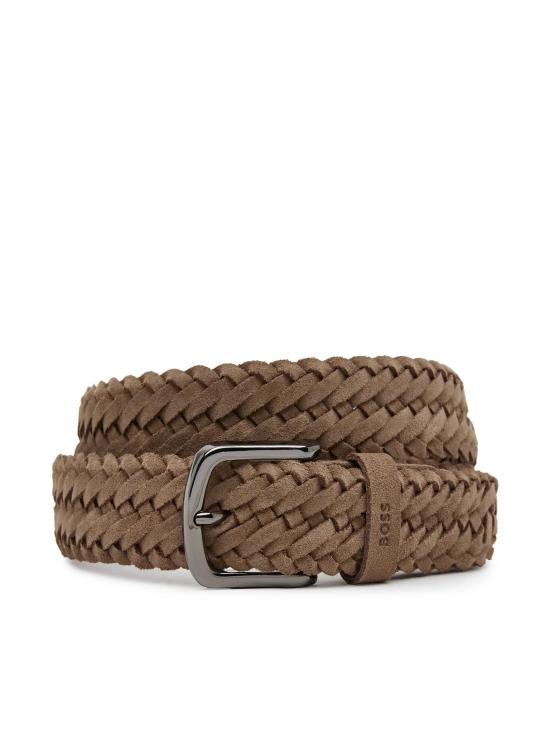 25SS 보스 가죽 벨트 50542184 10199094 01 270 Beige