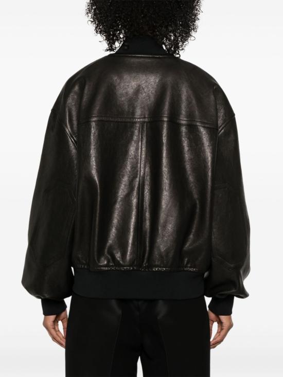 25SS 케이트 가죽 자켓 6165729 200 Black - KHAITE