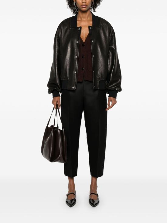 25SS 케이트 가죽 자켓 6165729 200 Black - KHAITE