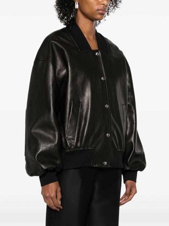 25SS 케이트 가죽 자켓 6165729 200 Black - KHAITE