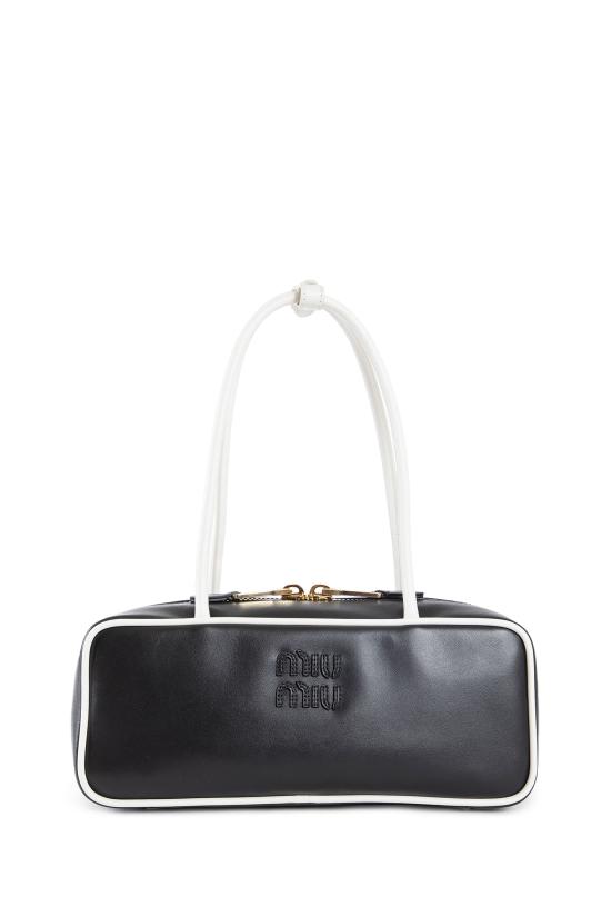  미우미우 숄더백 5BB1732IBPF0967 Black White - MIU MIU