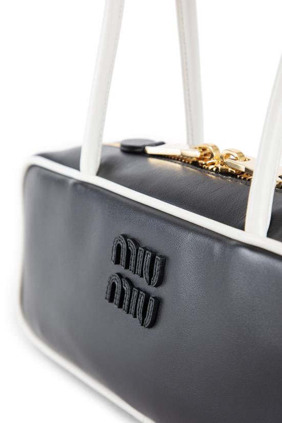  미우미우 숄더백 5BB1732IBPF0967 Black White - MIU MIU