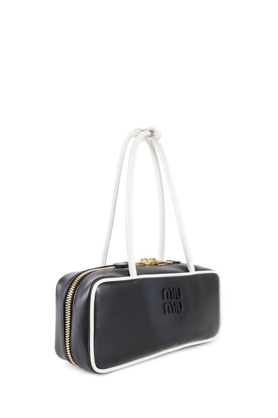  미우미우 숄더백 5BB1732IBPF0967 Black White - MIU MIU