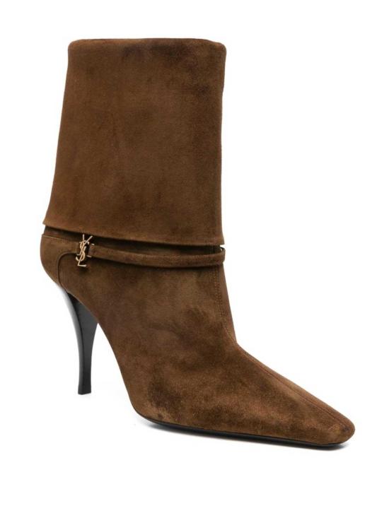 25FW 생로랑 스웨이드 니키 부티 8013930LI002701 Camel - SAINT LAURENT