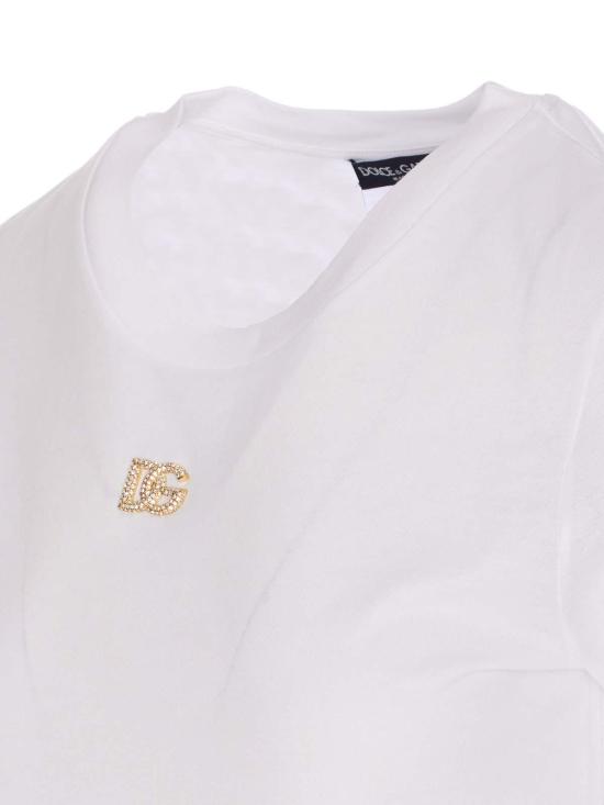  돌체앤가바나 반팔 티셔츠 F8N08ZGDCWQW0800 White - DOLCE & GABBANA