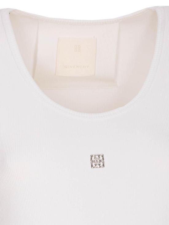  지방시 민소매 티셔츠 BW70CH3YQS100 White - GIVENCHY