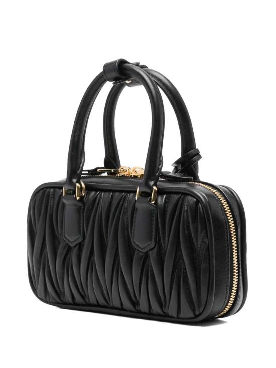 25FW 미우미우 토트백 5BB148VOONAN88F0002 Black - MIU MIU