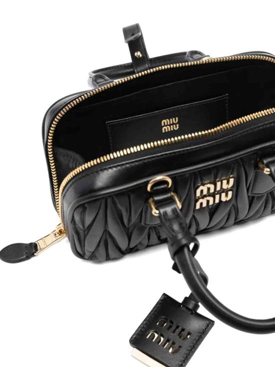 25FW 미우미우 토트백 5BB148VOONAN88F0002 Black - MIU MIU