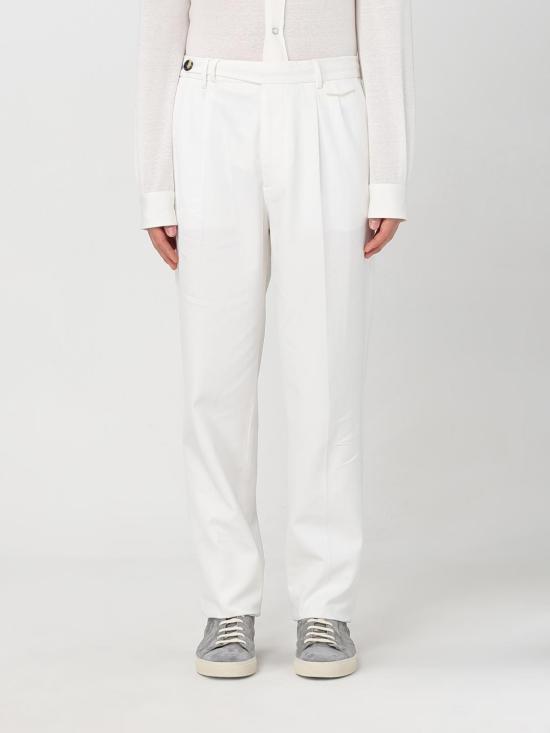 25SS 브루넬로 쿠치넬리 스트레이트 팬츠 M252DE1920 C2200 White