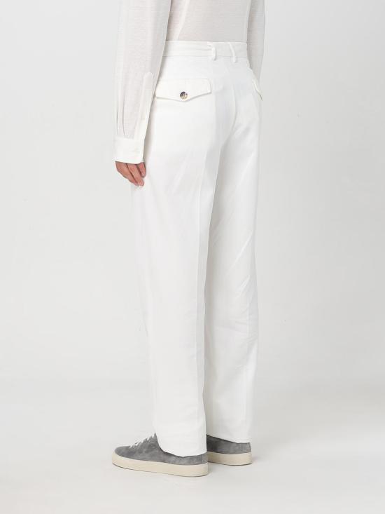 25SS 브루넬로 쿠치넬리 스트레이트 팬츠 M252DE1920 C2200 White - BRUNELLO CUCINELLI