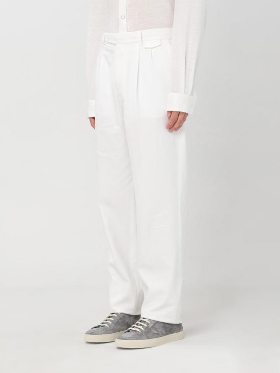 25SS 브루넬로 쿠치넬리 스트레이트 팬츠 M252DE1920 C2200 White - BRUNELLO CUCINELLI