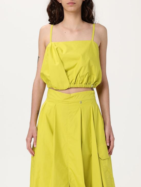 25SS 액티튜드 트윈세트 민소매 티셔츠 251AP2273 00910 Yellow