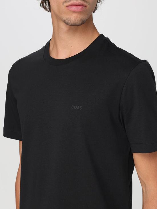 25FW 보스 반팔 티셔츠 50468347 001 Black - BOSS
