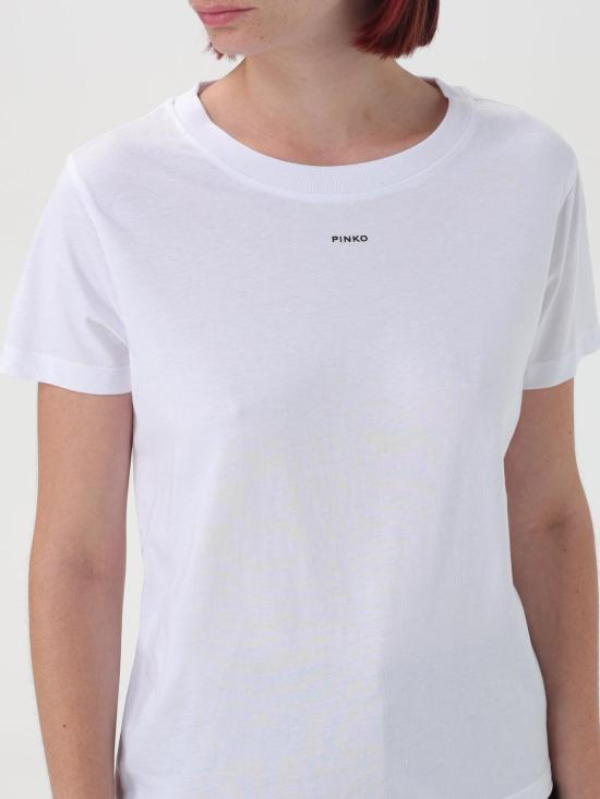 25FW 핑코 반팔 티셔츠 100373A228 Z04 White - PINKO