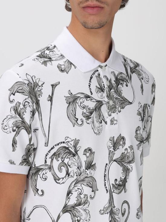 25SS 베르사체 폴로 티셔츠 78GAG6S0JS460 003 White - VERSACE