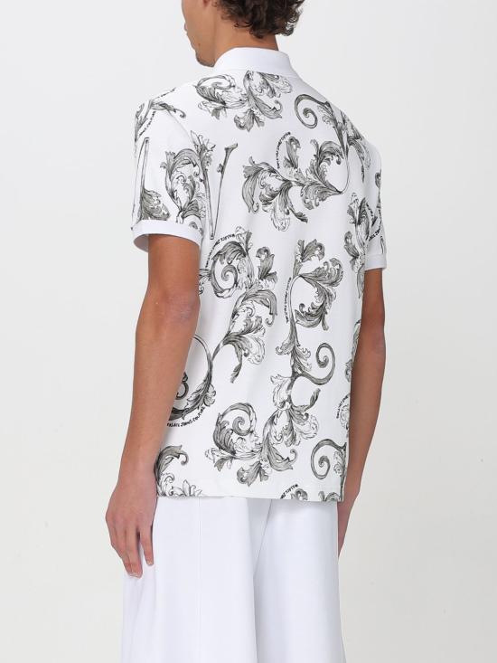 25SS 베르사체 폴로 티셔츠 78GAG6S0JS460 003 White - VERSACE