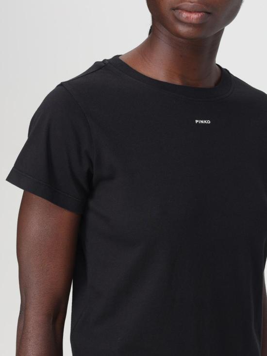 25FW 핑코 반팔 티셔츠 100373A228 Z99 Black - PINKO