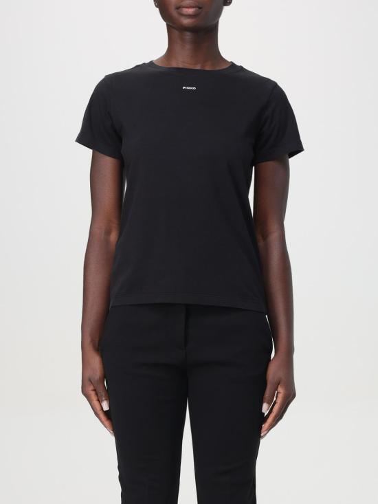 25FW 핑코 반팔 티셔츠 100373A228 Z99 Black