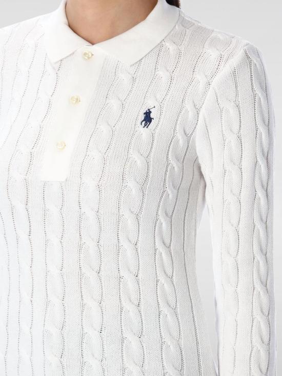 25FW 폴로 랄프로렌 스웨터 211959100 005 White - POLO RALPH LAUREN