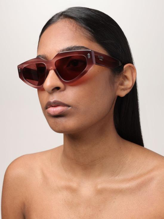 25FW 펜디 선글라스 FE40163U 74S Burgundy - FENDI