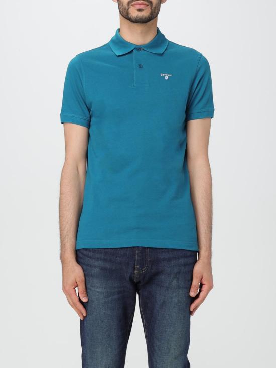 25FW 바버 폴로 티셔츠 MML0012 AQ72 Blue 1