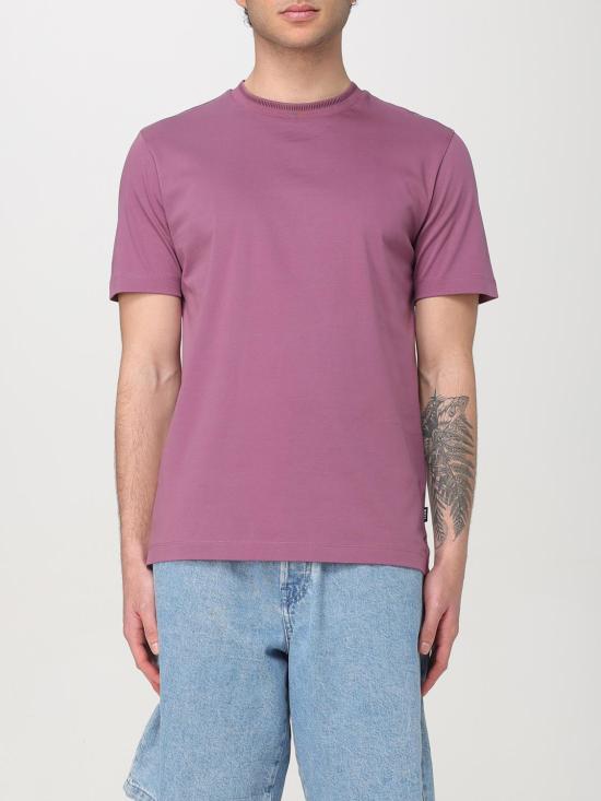 25FW 보스 반팔 티셔츠 50531793 524 Violet