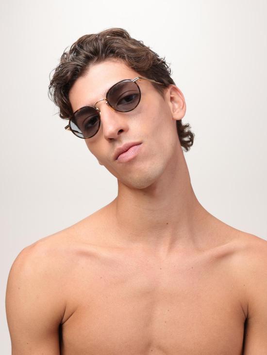 25FW 보테가베네타 선글라스 BV1389S 002 Gold - BOTTEGA VENETA