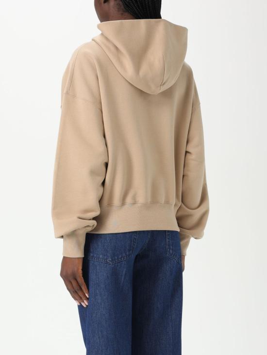 25FW 구찌 엠브로이디드 코튼 저지 후드 티셔츠 787274XJG61 2397 Beige - GUCCI