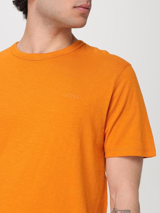 25FW 보스 반팔 티셔츠 50508243 890 Orange - BOSS