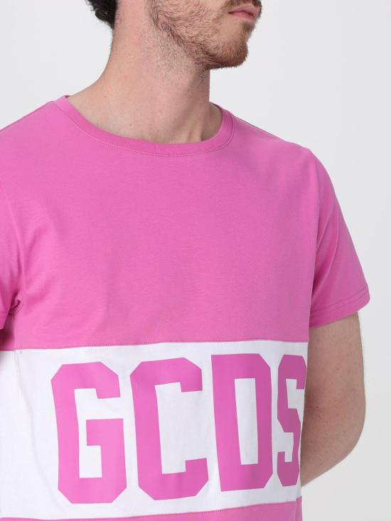 25SS 지씨디에스 반팔 티셔츠 B1XM2314JA3 59 Fuchsia - GCDS