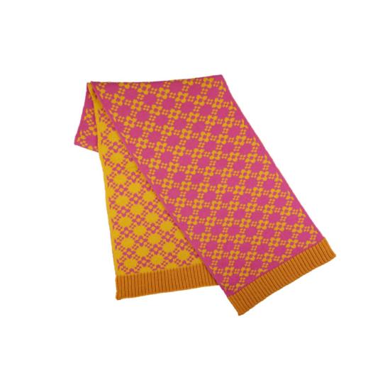  지지 니트웨어 머플러/스카프 플라워 체인 스카프 핫 핑크