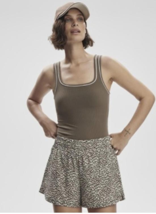  발리 블라우스/셔츠 바리 바니 파이프 탱크 초콜릿 칩 - VARLEY