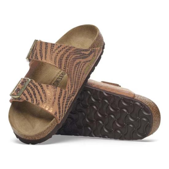  버켄스탁 뮬/슬리퍼 버켄슈톡 아리조나 합성  피칸 제브라 - BIRKENSTOCK