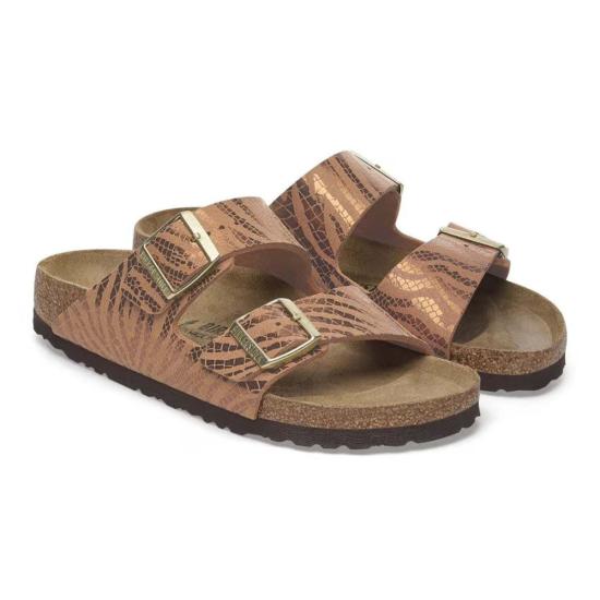 버켄스탁 뮬/슬리퍼 버켄슈톡 아리조나 합성  피칸 제브라 - BIRKENSTOCK