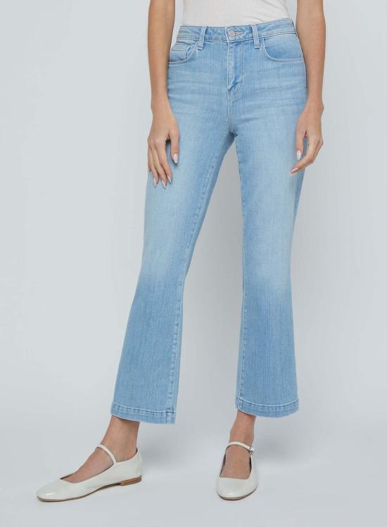  라장스 데님 팬츠 알리 하이라이즈 슬림 플레어 진 코르데로