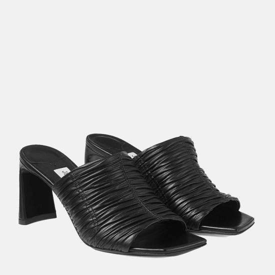 25SS 지미추 힐/펌프스 LUAMULE75RJA010003 Black - JIMMY CHOO