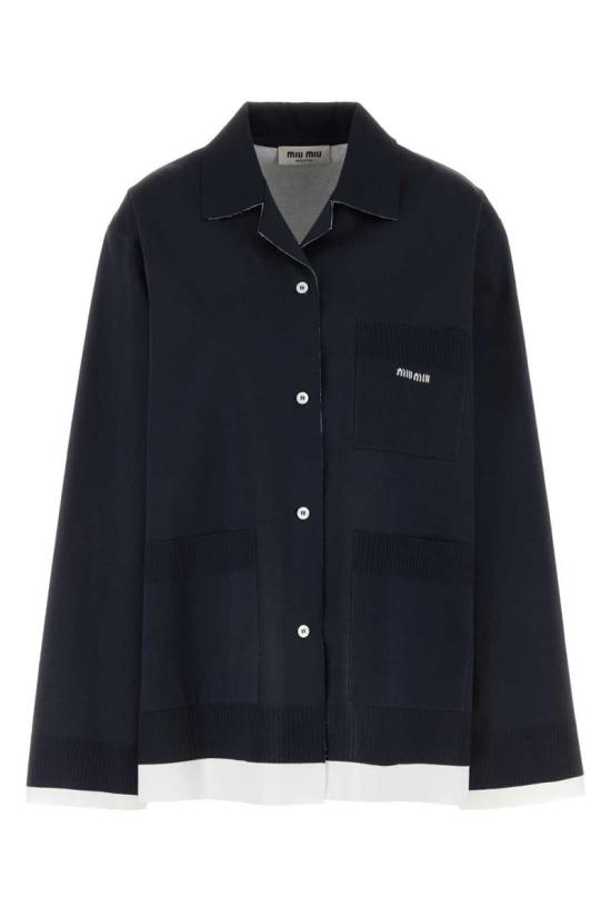 25SS 미우미우 셔츠 MK1890SOOO15Q9 F022X BLUE