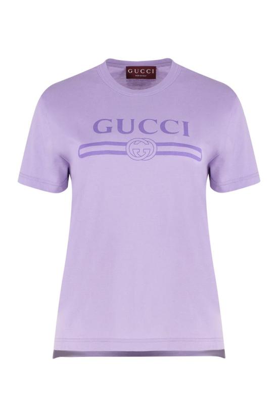 25SS 구찌 반팔 티셔츠 805285XJG5U 5959 Purple
