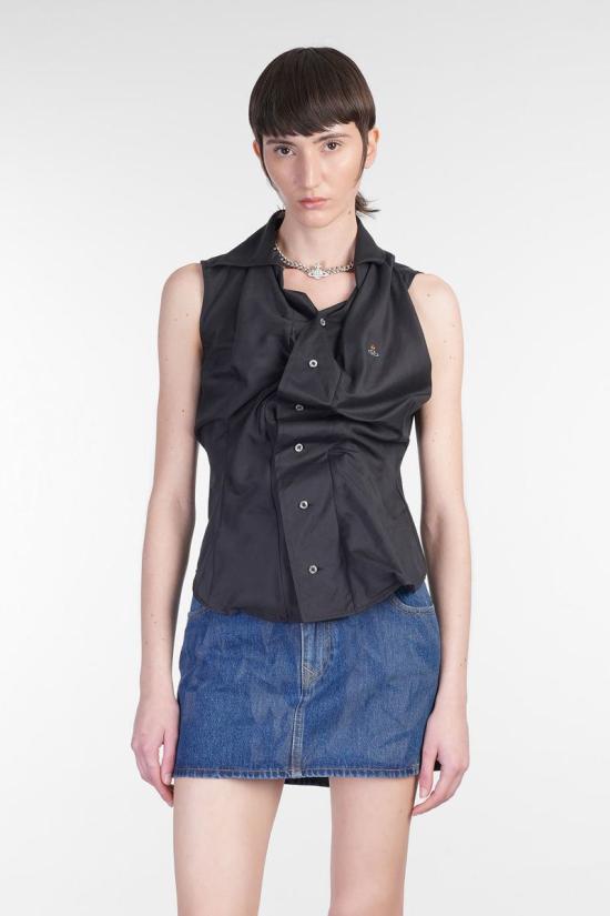 25SS 비비안웨스트우드 블라우스 420494 15010067 W012U Black