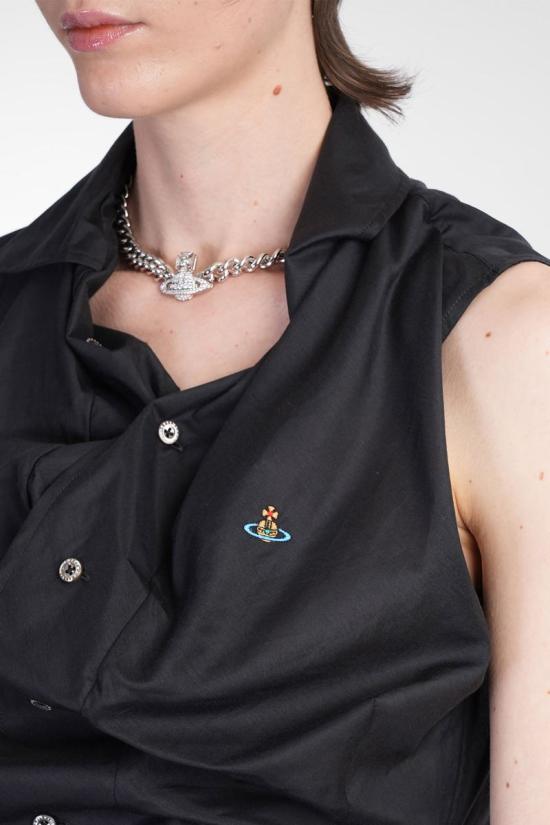 25SS 비비안웨스트우드 블라우스 420494 15010067 W012U Black - VIVIENNE WESTWOOD