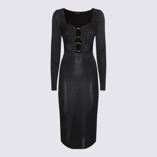  톰포드 미디 원피스 ACK389YAX592LB999 Black